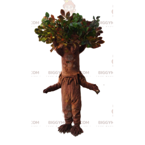 Tree BIGGYMONKEY™ mascot costume with a stunning green crown.