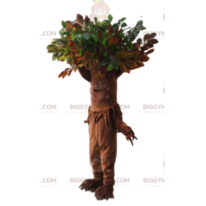 Tree BIGGYMONKEY™ mascot costume with a stunning green crown.
