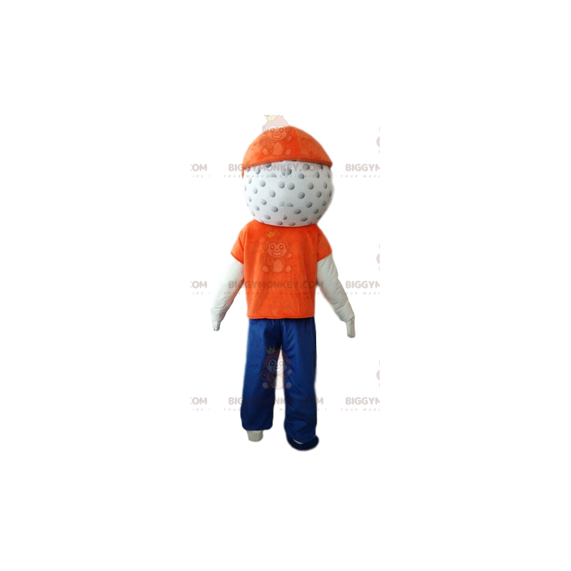 BIGGYMONKEY™ Golf Ball Head Snowman Mascot Costume - BIGGYMONKEY™ Golf Ball Head Snowman Mascot Costume -