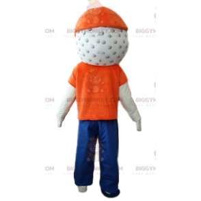 BIGGYMONKEY™ golfbollshuvud snögubbemaskotdräkt - BiggyMonkey