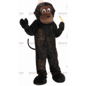 Στολή μασκότ BIGGYMONKEY™ Little Gorilla Chimpanzee Brown
