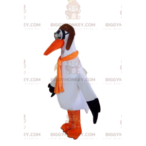 Disfraz de mascota Stork BIGGYMONKEY™ con gafas y gorro de