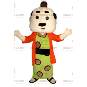 BIGGYMONKEY™ maskotkostume af mand i traditionelt japansk