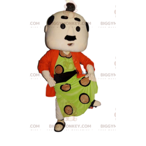 BIGGYMONKEY™ Maskottchenkostüm eines Mannes in traditioneller