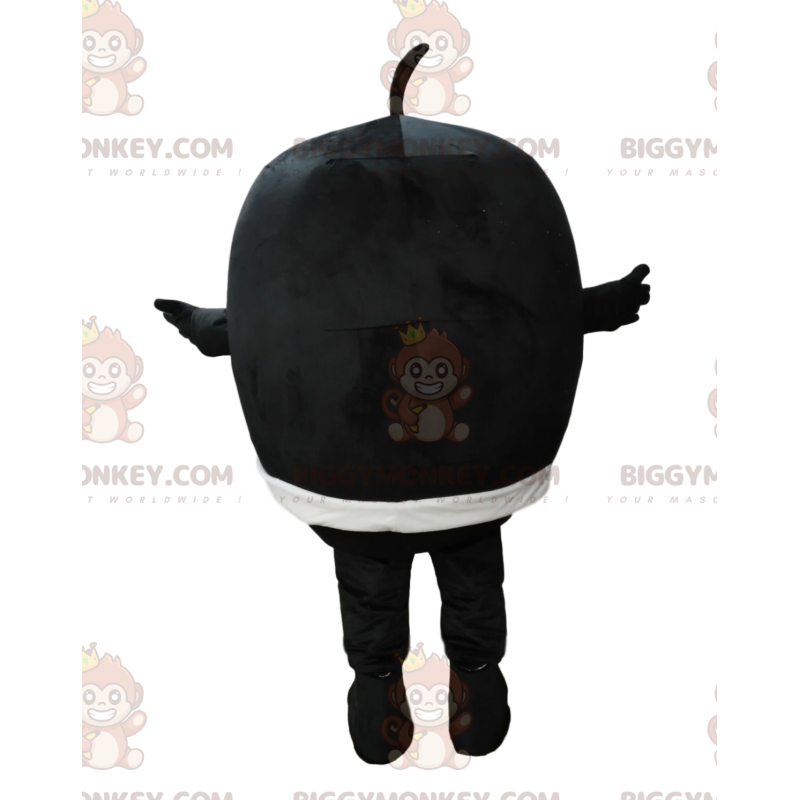 BIGGYMONKEY™ Little Round Black Man With Big Nose Mascot BIGGYMONKEY™ Little Round Black Man With Big Nose Mascot