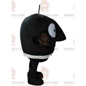 Costume de mascotte BIGGYMONKEY™ de petit bonhomme rond noir