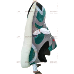 Green and White Basketball BIGGYMONKEY™ Mascot Costume.