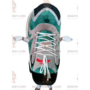 Traje de mascote de basquete BIGGYMONKEY™ verde e branco. traje
