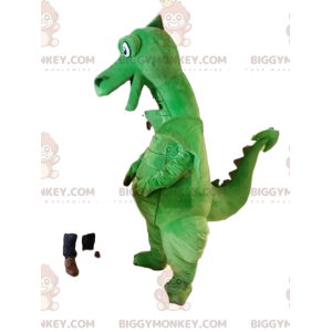 Στολή μασκότ Super Smiling Green Dragon BIGGYMONKEY™. στολή