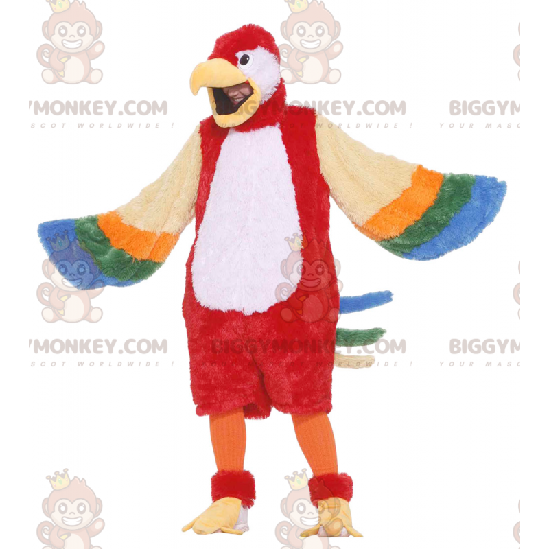 Giant Multicolor Parrot BIGGYMONKEY™ Mascot Costume -