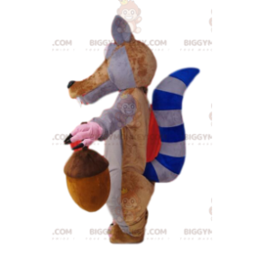 Kostým maskota BIGGYMONKEY™ Scrata, slavné veverky z doby