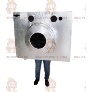 Kostium maskotki BIGGYMONKEY™ ze srebrnym aparatem -