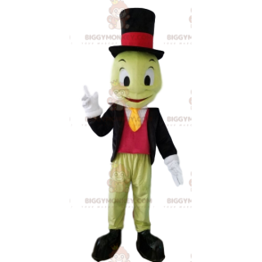 Traje de mascote Cricket BIGGYMONKEY™, gravata e chapéu –