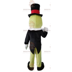 Traje de mascote Cricket BIGGYMONKEY™, gravata e chapéu –