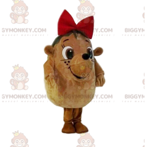 Traje de mascote de ouriço BIGGYMONKEY™ muito fofo, com gravata