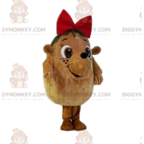 Traje de mascote de ouriço BIGGYMONKEY™ muito fofo, com gravata