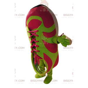 Fuchsia and green basketball BIGGYMONKEY™ mascot costume.