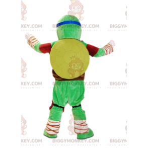 Costume de mascotte BIGGYMONKEY™ de Leonardo, des Tortues Ninja. Costume de Leonardo - Mascottes Tortue - BiggyMonkey.com