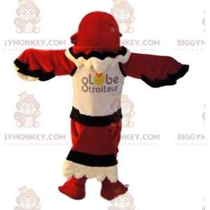 BIGGYMONKEY™ mascottekostuum Red Eagle Sports Jersey. Rode