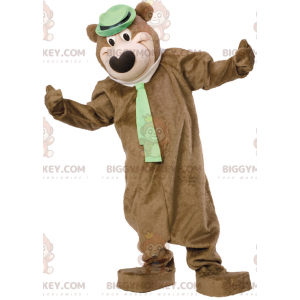 Traje de mascote de urso pardo BIGGYMONKEY™ com chapéu e
