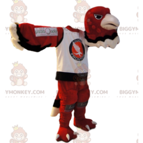 Kostium maskotki BIGGYMONKEY™ Red Eagle Koszulka sportowa.