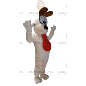 Costume de mascotte BIGGYMONKEY™ de Odie, le chien blanc dans