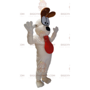 Costume de mascotte BIGGYMONKEY™ de Odie, le chien blanc dans