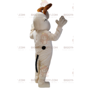 Kostým maskota BIGGYMONKEY™ Odieho, bílého psa z Garfielda. –