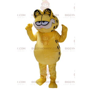 Garfield das Maskottchen-Kostüm der gierigen Cartoon-Katze
