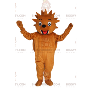 Very funny brown hedgehog BIGGYMONKEY™ mascot costume. Hedgehog