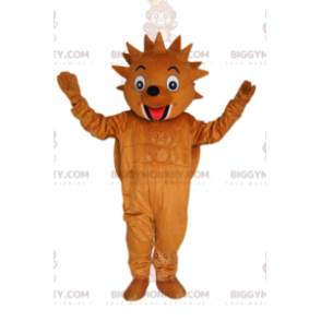 Velmi vtipný kostým maskota hnědého ježka BIGGYMONKEY™. Kostým