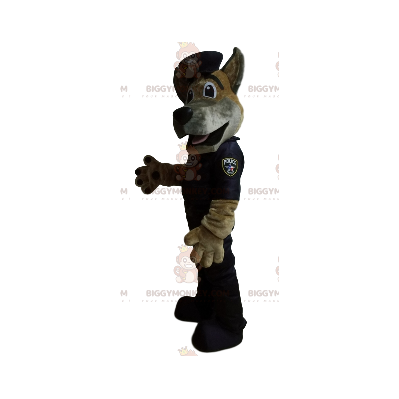 BIGGYMONKEY™ German Shepherd Mascot Costume In Policeman BIGGYMONKEY™ German Shepherd Mascot Costume In Policeman