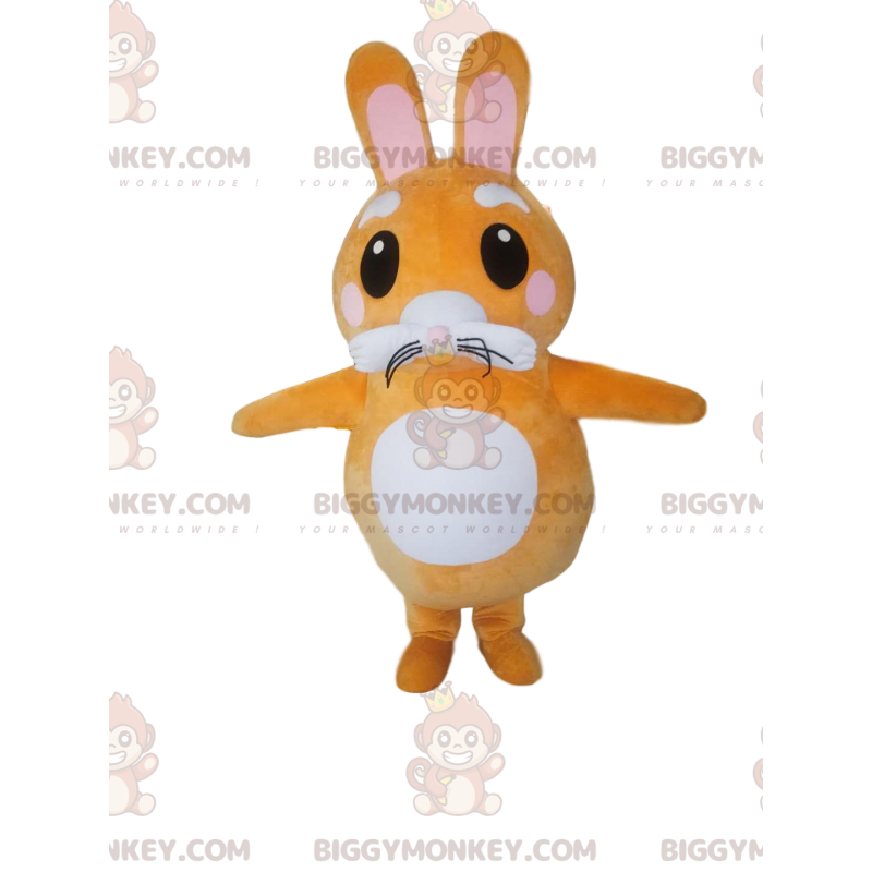 Kostým malého oranžového a bílého králíka BIGGYMONKEY™. kostým Kostým malého oranžového a bílého králíka BIGGYMONKEY™. kostým