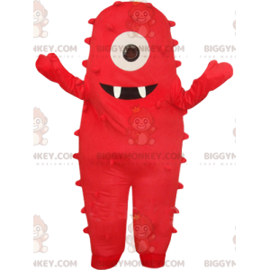 Disfraz de mascota Super Friendly Red Cyclops Monster BIGGYMONKEY™ - Mascotas monstruo - BIGGYMONKEY_012959 - BiggyMonkey.com
