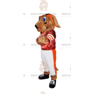 Costume de mascotte BIGGYMONKEY™ de chien en tenue de sport