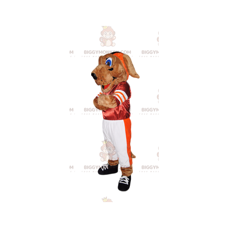 Röda och vita sportkläder för hund BIGGYMONKEY™ Maskotdräkt - Röda och vita sportkläder för hund BIGGYMONKEY™ Maskotdräkt -