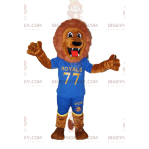 Disfraz de mascota BIGGYMONKEY™ fenomenal león marrón en ropa