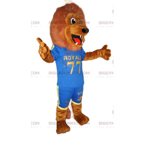 Disfraz de mascota BIGGYMONKEY™ fenomenal león marrón en ropa