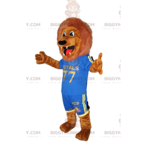 BIGGYMONKEY™ Maskottchenkostüm Phänomenaler brauner Löwe in