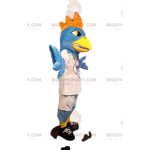 Kostým maskota BIGGYMONKEY™ Světle modrý Eagle v bílém