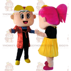 Dupla de Mascote Super Divertida Menina e Menino BIGGYMONKEY™ –
