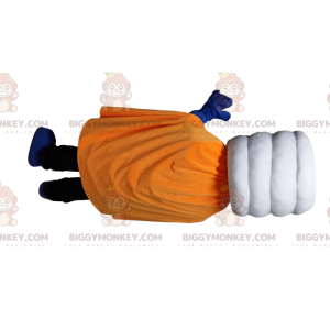 Kostium maskotki BIGGYMONKEY™ White Stack ze złotym garniturem