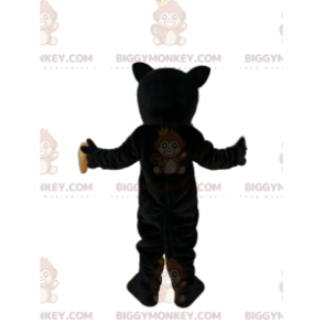 Sort panter med smukke blå øjne BIGGYMONKEY™ maskotkostume -