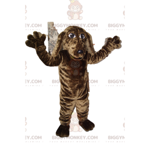 Kostým maskota hnědého a černého psa BIGGYMONKEY™. Kostým
