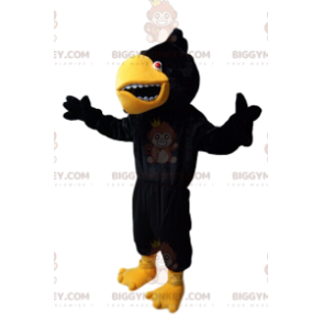 Fato de mascote BIGGYMONKEY™ de uma águia muito agressiva com um bico amarelo. fantasia de águia - BiggyMonkey.com