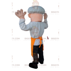 Costume da mascotte chef BIGGYMONKEY™ con cappello bianco e