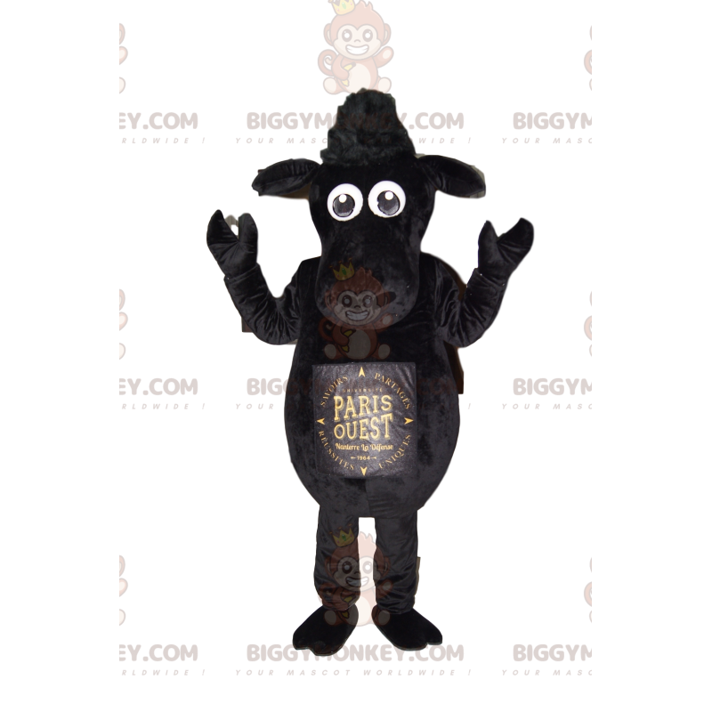 Kostým maskota černé ovce BIGGYMONKEY™. Kostým černé ovce – Kostým maskota černé ovce BIGGYMONKEY™. Kostým černé ovce –