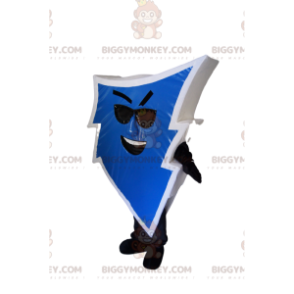 Blue Lightning BIGGYMONKEY™ Mascot Costume with Black Sunglasses - Unclassified mascots - BIGGYMONKEY_013015 - BiggyMonkey.com