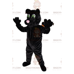 BIGGYMONKEY™ Mascot Costume Black Panther With Stunning Green