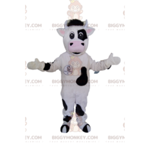 Costume da mucca BIGGYMONKEY™ da mucca in bianco e nero.